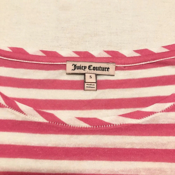 Juicy Couture Womens Size Small Striped Shirt Tee - Picture 2 of 15